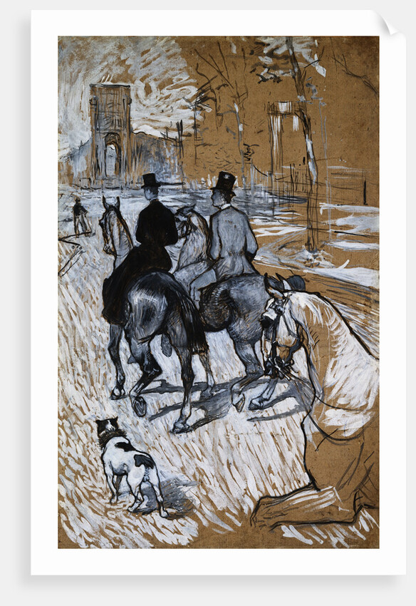 Riders Going to the Woods of Boulogne by Henri de Toulouse-Lautrec