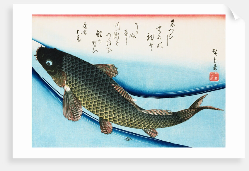 Swimming Carp by Utagawa Hiroshige