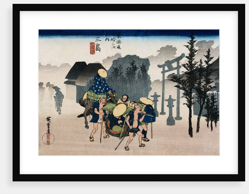 Mishima from the series The Fifty-Three Stations of the Tokaido by Utagawa Hiroshige