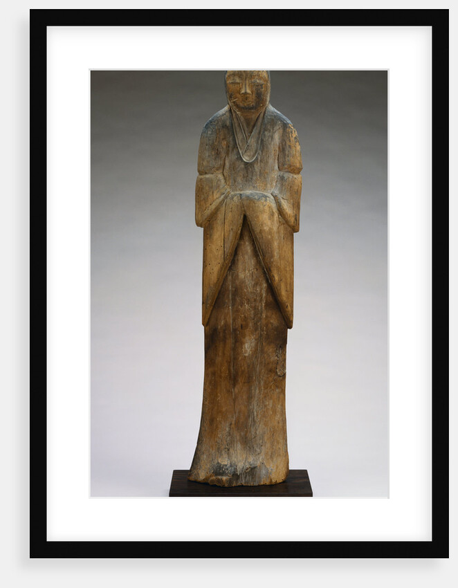 Antique Japanese Wood Figure of a Shinto Goddess by Anonymous