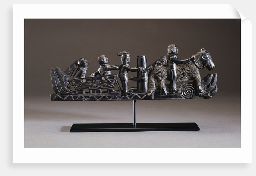 An Important Haida Argillite Ship Pipe by Anonymous