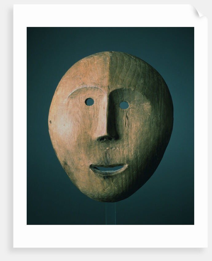 An Eskimo Wood Face Mask by Anonymous