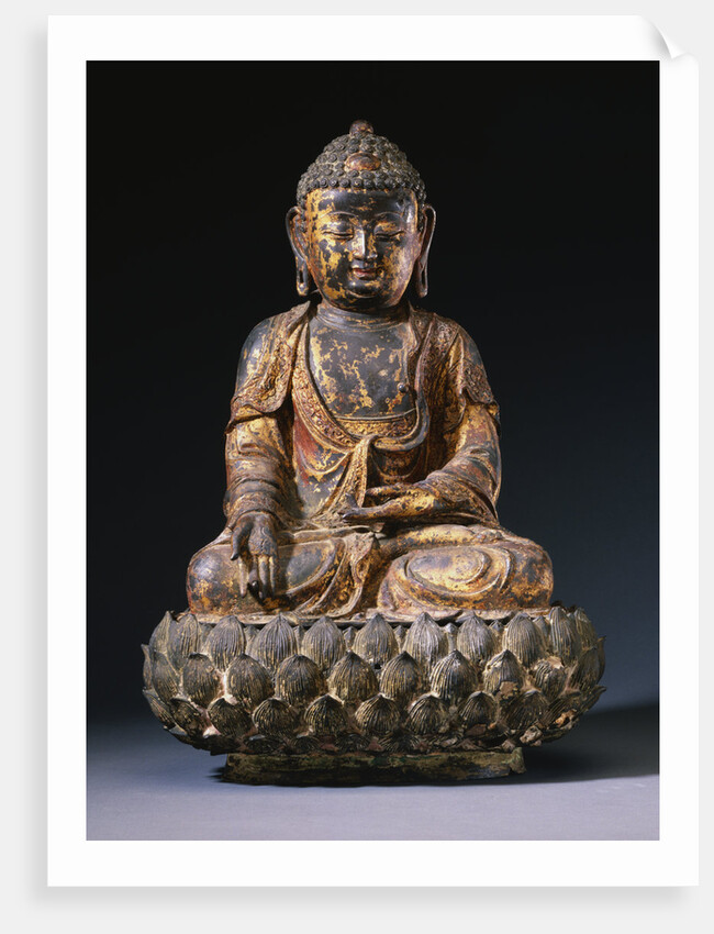 A Bronze Figure of Buddha. Ming Dynasty by Anonymous