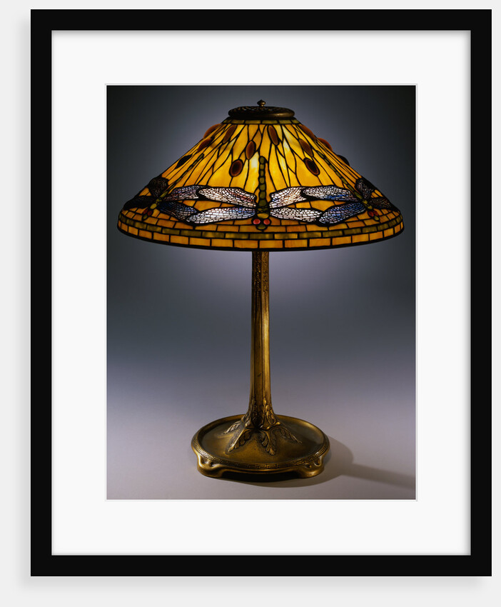 Dragonfly Leaded Glass and Gilt-Bronze Table Lamp by Tiffany Studios by Anonymous