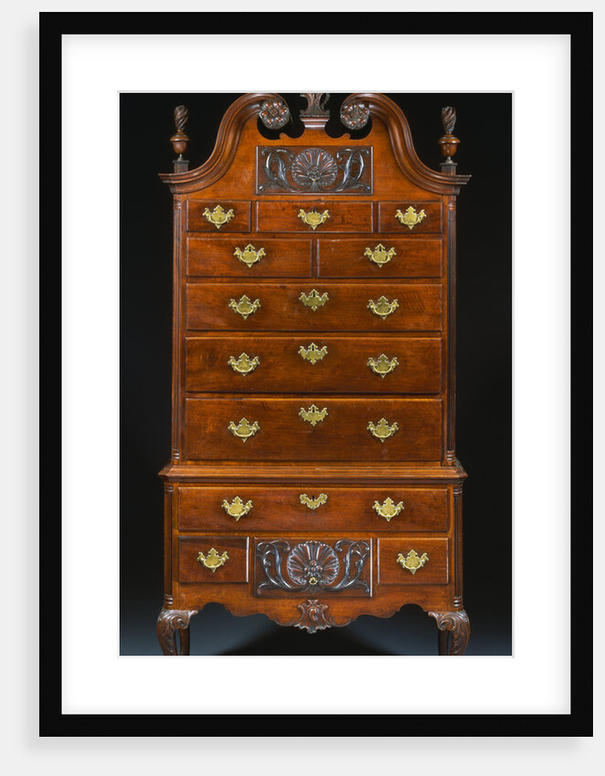 Chippendale Carved Mahogany High Chest-of-Drawers from Philadelphia by Anonymous