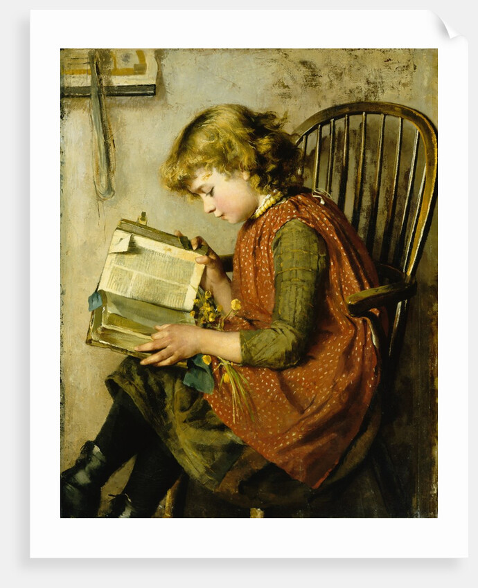 A Young Girl Reading by Charlotte Weeks