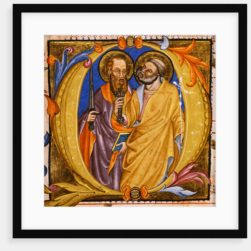 Illuminated Manuscript with Saints Peter and Paul by a Follower of Martino di Bartolommeo by Anonymous