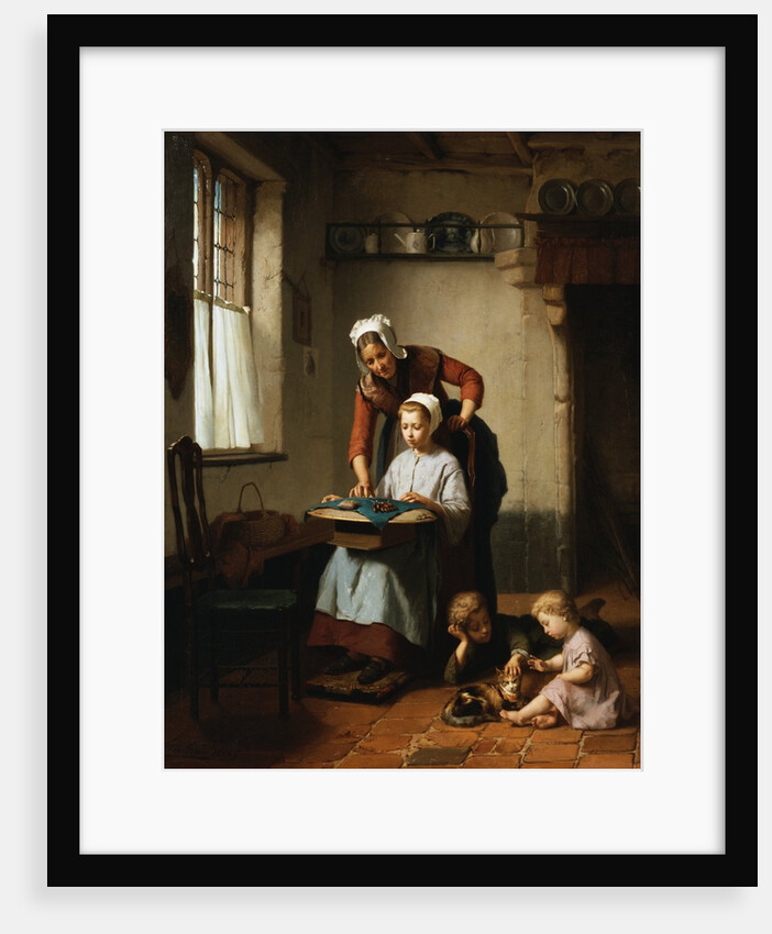 The Embroidery Lesson by Theodore Gerard