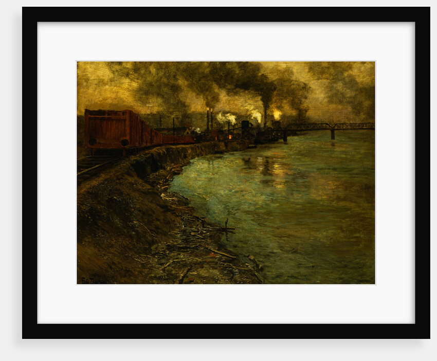 Freight Train, Dusk by Frits Thaulow
