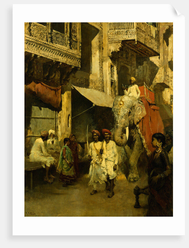 Promenade on an Indian Street by Edwin Lord Weeks