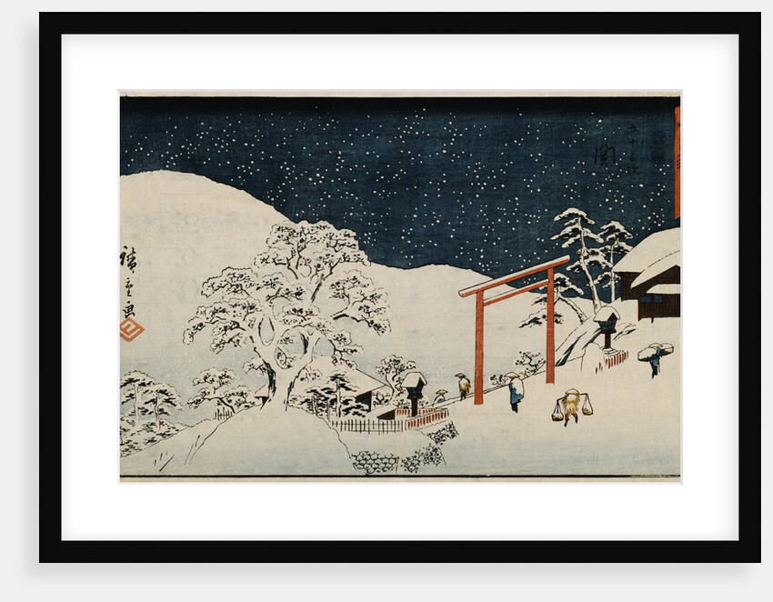 Snow by Hiroshige