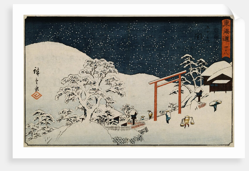 Snow by Hiroshige
