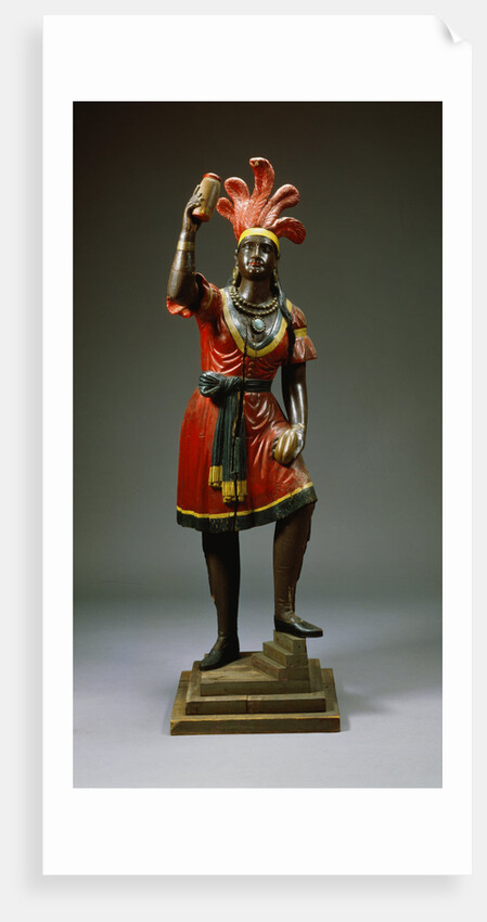 A Carved and Painted Pine Cigar-Store Indian. American, Late 19th Century by Anonymous