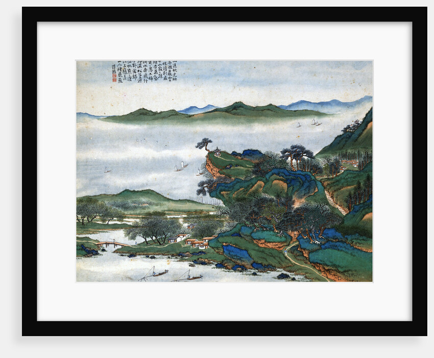 Blue and Green Landscapes (River) by Li Qing