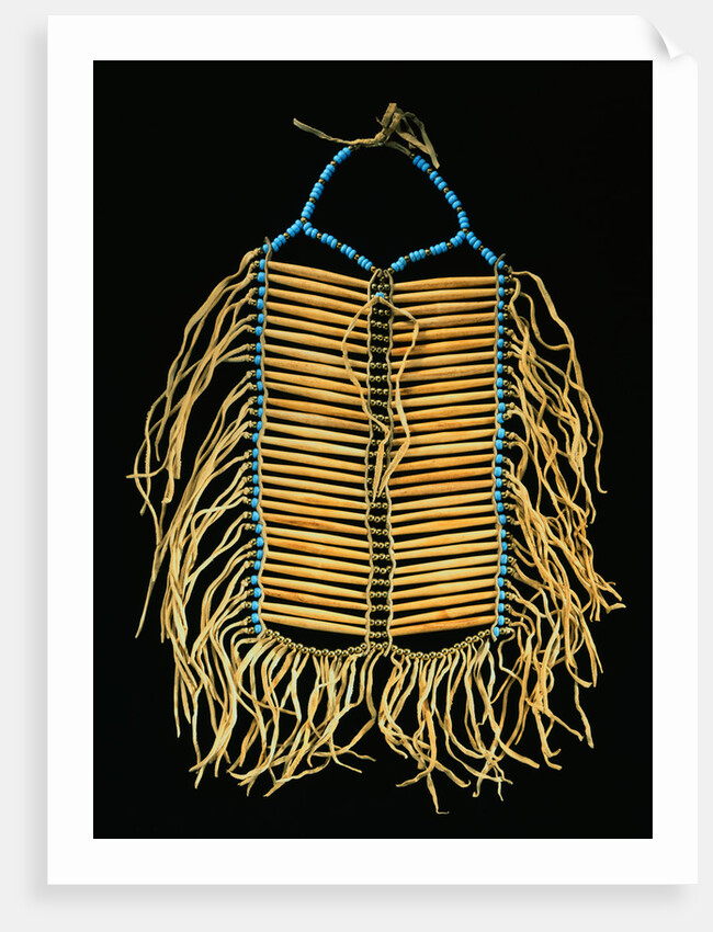 A Plains Man's Breast Plate by Anonymous