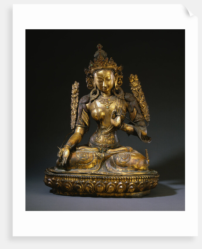 Nepalese Gilt-Copper Figure of Tara by Anonymous