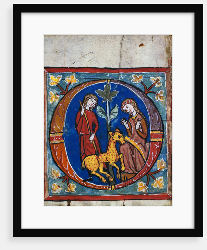 Capture of a Unicorn An Initial Upper Rhine, Diocese of Constance by Anonymous