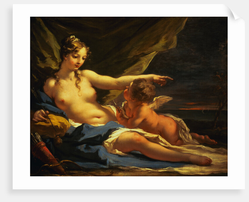 Venus and Cupid by Giovanni Antonio Pellegrini