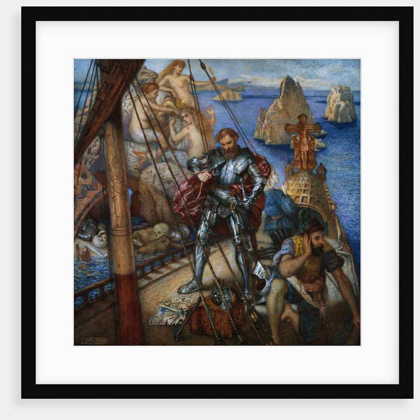 The Islands of the Sirens. Ulysses Lashing Himself to the Mast by Andrew Benjamin Donaldson