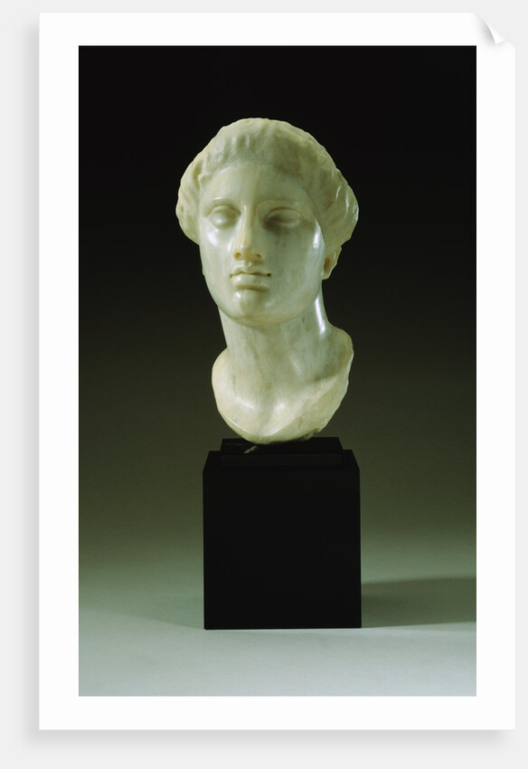 Greek Marble Head of a Woman, Circa 4th-3rd Century B.C.E. by Anonymous