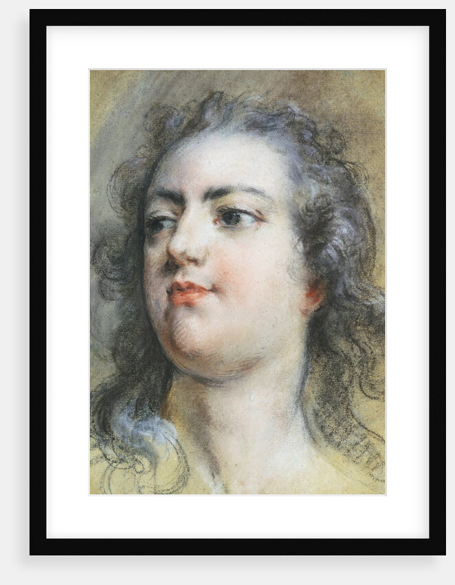 The Head of King Louis XV; A Study for Allegorical Full-Length Portrait of 1729 by Francois Le Moyne