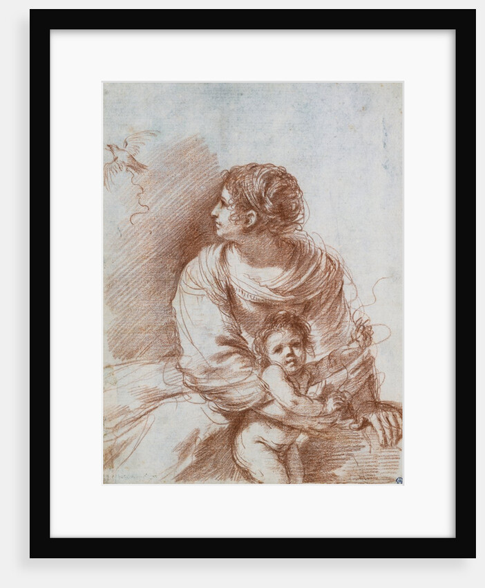 The Madonna and Child with an Escaped Goldfinch by Guercino