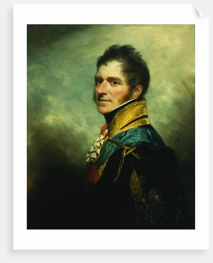 Portrait of Henry William Paget, Marquess of Anglesey, Half Length, Wearing Military Uniform by William Beechey
