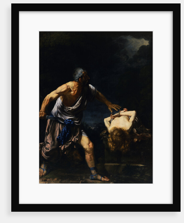 The Sacrifice of Isaac Attributed to Salvator Rosa by Anonymous