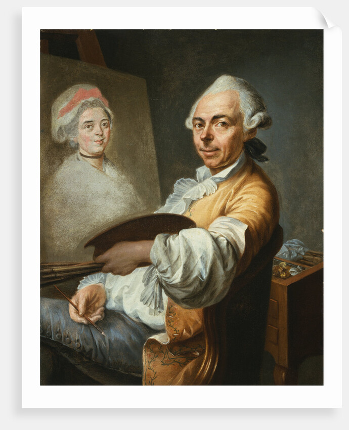 An Artist at His Easel by Circle of Fragonard