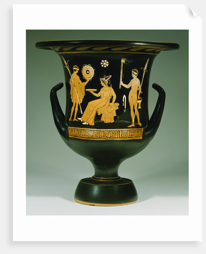 Apulian Red Figure Calyx Krater with a Scene from Euripides' Play Iphigenia in Tauris Attributed to the Hippolyte Painter by Anonymous