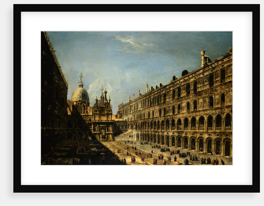 View of the Court of Ducale Palace and the backside of The (San Marcos) Basilica by Michele Marieschi