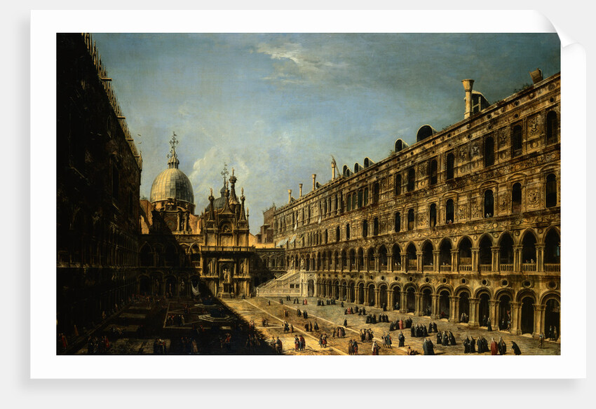 View of the Court of Ducale Palace and the backside of The (San Marcos) Basilica by Michele Marieschi