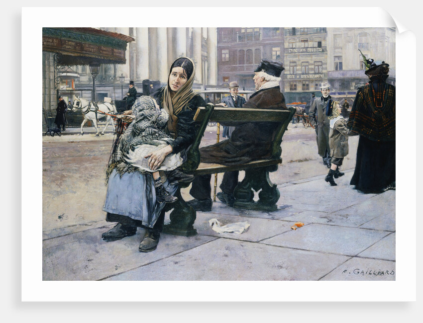 The Boulevard, Brussels by Franz Gailliard
