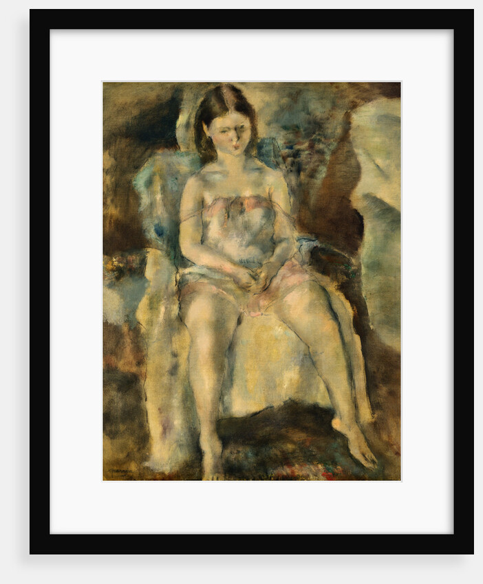 Seated Girl by Jules Pascin