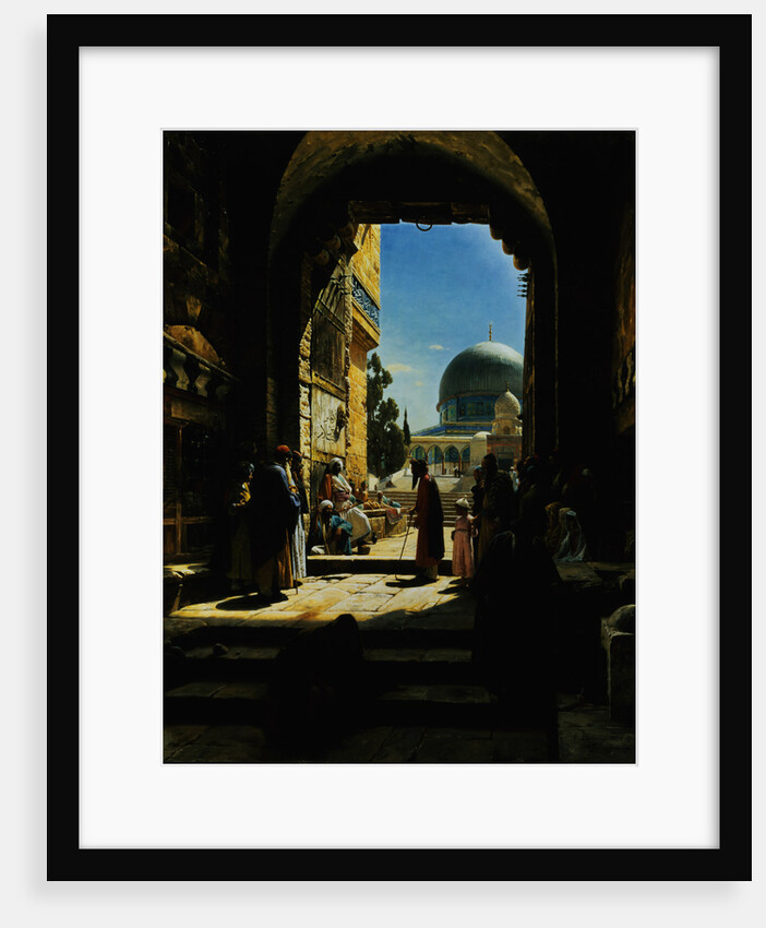 At the Entrance to the Temple Mount, Jerusalem by Gustav Bauernfeind