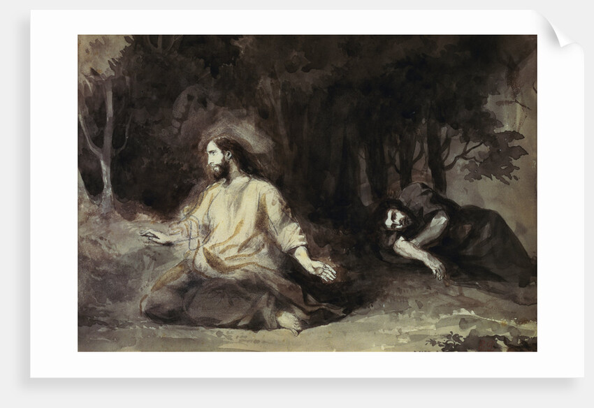 Christ on the Mount of Olives by Eugene Delacroix