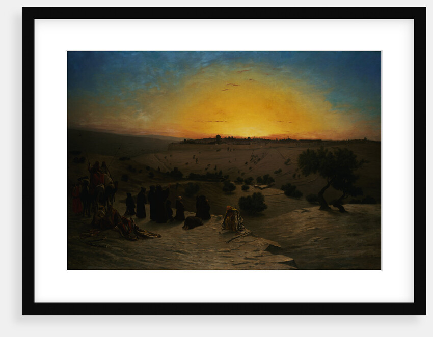 Pilgrims Worshipping Outside Jerusalem by Charles Theodore Frere