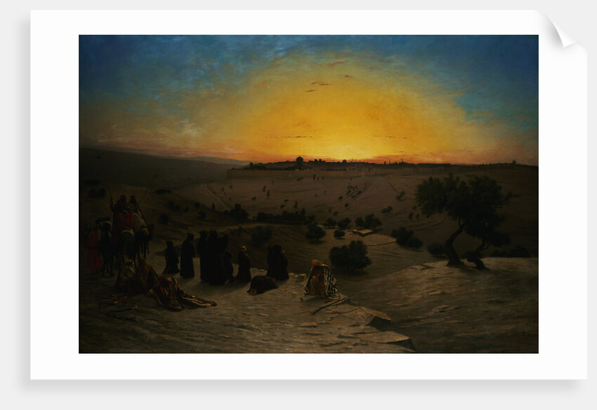 Pilgrims Worshipping Outside Jerusalem by Charles Theodore Frere