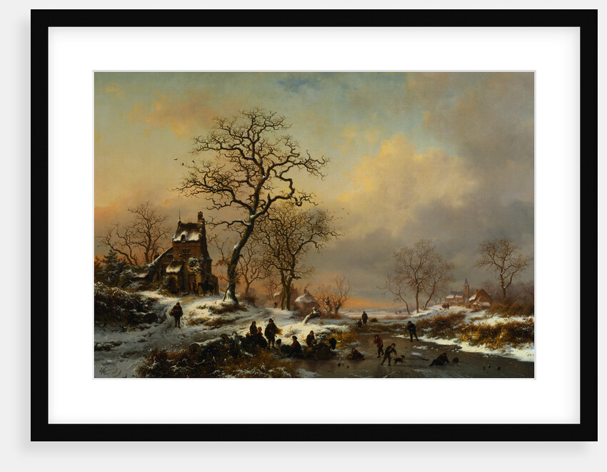 Painting of a Winter Landscape by Anonymous
