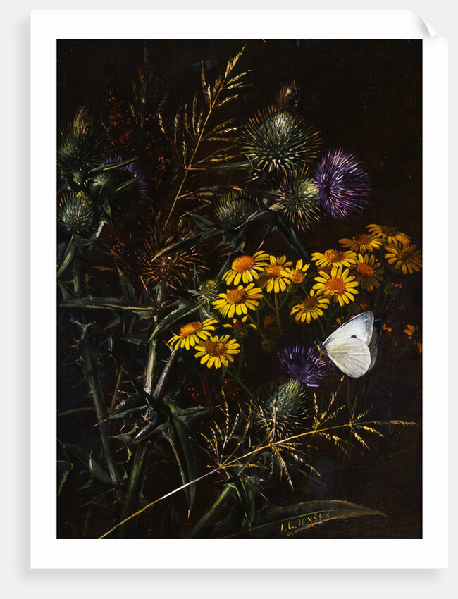 Thistles and Daisies by Johan Laurentz Jensen