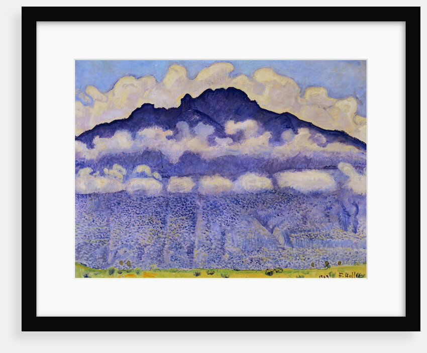 Painting of a Moutain by by Ferdinand Hodler