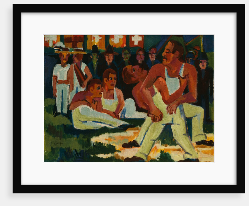 Wrestler by Ernst Ludwig Kirchner