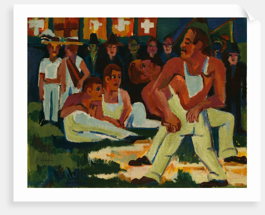 Wrestler by Ernst Ludwig Kirchner