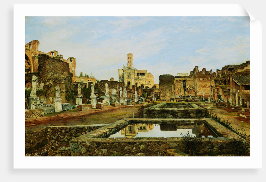 The House of the Vestal Virgins, Rome by Josef Theodor Hansen