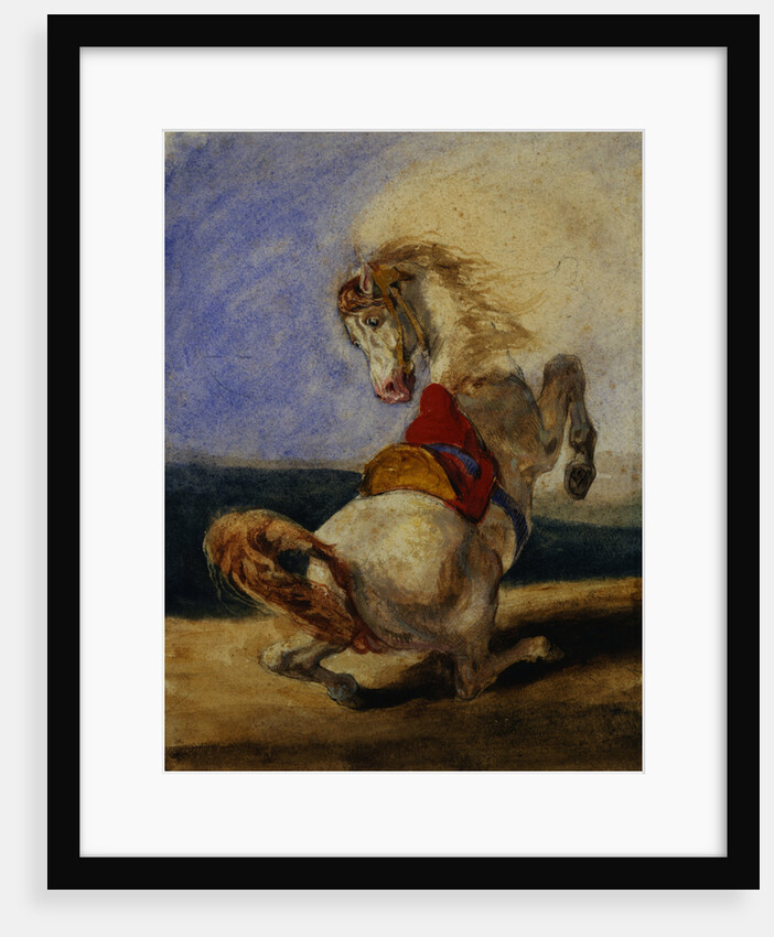 Rearing Horse by Eugene Delacroix