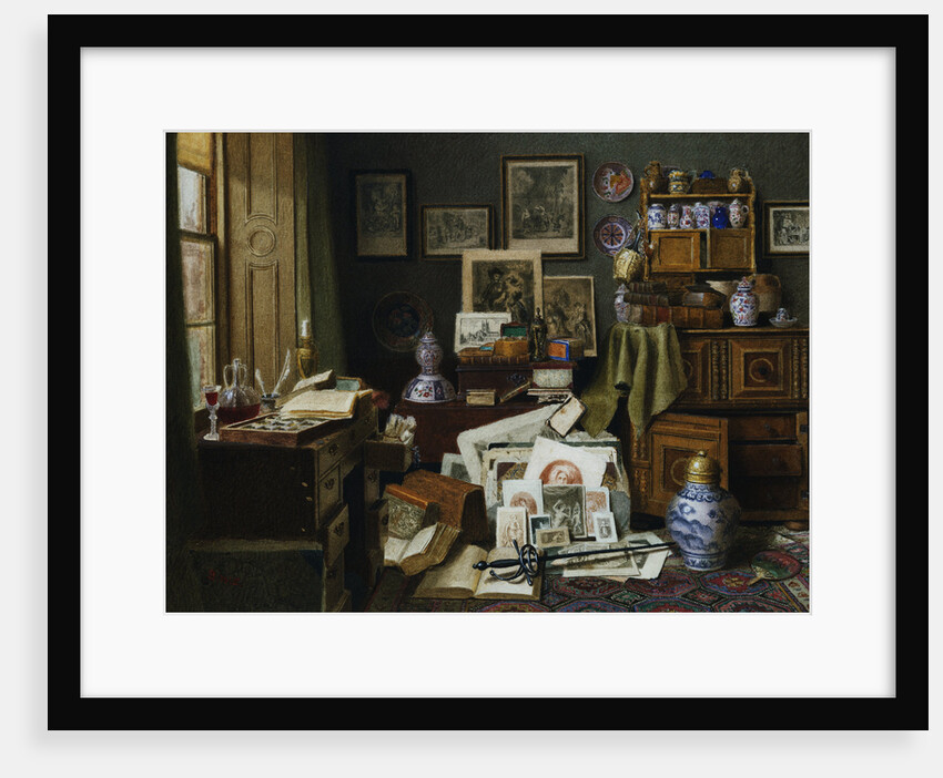 Corner of a Study by Benjamin Walters Spiers