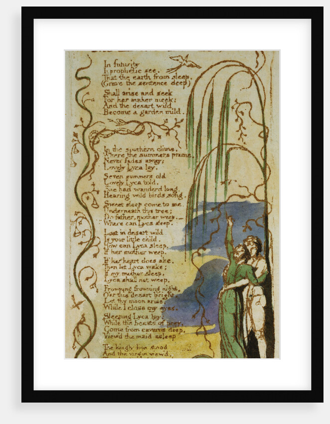 The Little Girl Lost from Songs of Innocence by William Blake