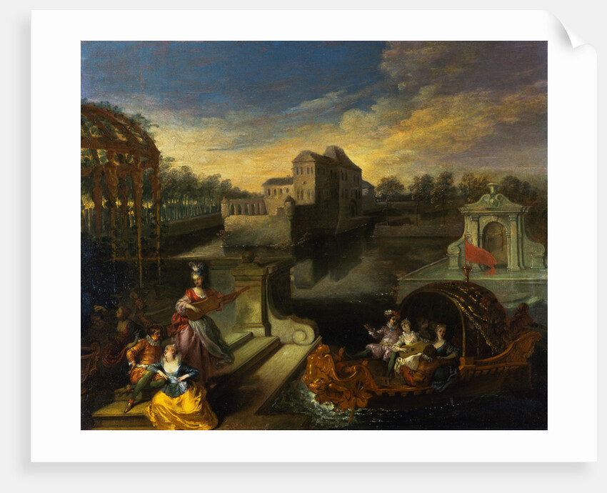 Spring: A Fete Champetre in a Water Garden by Antoine Watteau