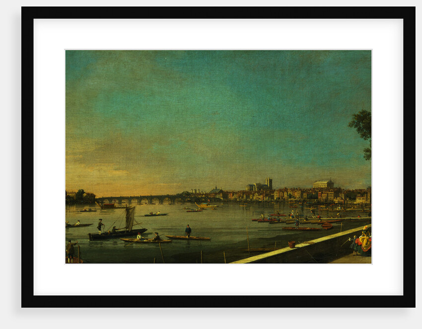 The Thames at Westminster and Whitehall from Somerset House by Canaletto