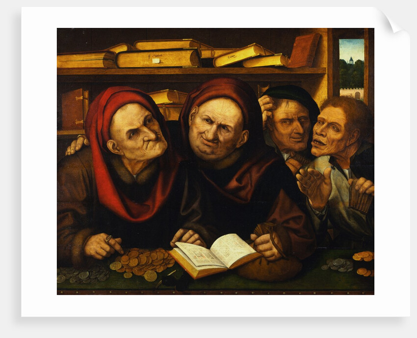 Suppliants in the Office of Two Tax Collectors by Studio of Quentin Massys
